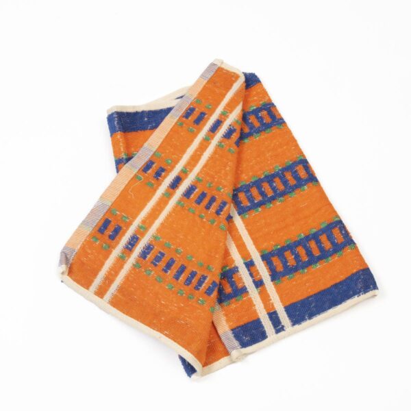 Barbing Towel - Orange and Blue 23"x12" 100% Cotton