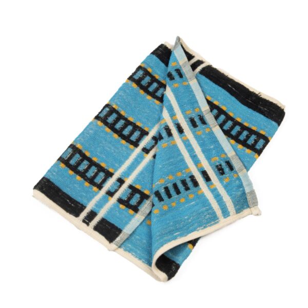 Barbing Towel - Blue and Black 23"x12" 100% Cotton