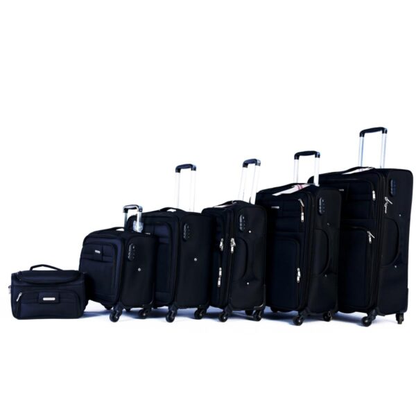 Dalsey Luggage 6 Pieces Set Black Color