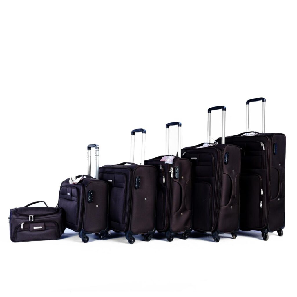 Dalsey Luggage 6 Pieces Set Coffee Brown Color