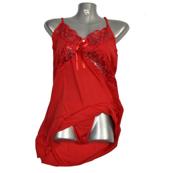 Kota Sexy Lingerie For Women Satin Night Gown + Pant KT1006
