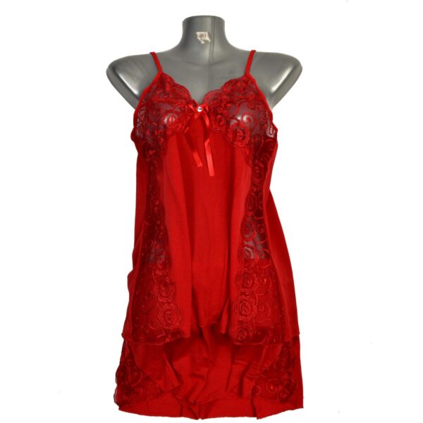 Kota Sexy Lingerie For Women Satin Night Gown + Short KT2002