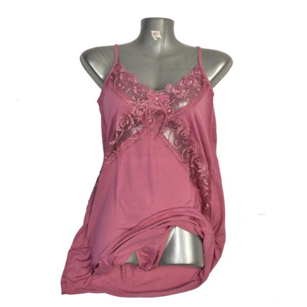 Kota Sexy Lingerie For Women Satin Night Gown + Pant KT1003