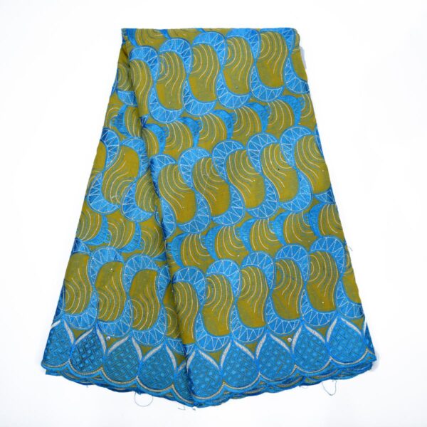 Lemon Tea Designer Lace Fabric - 5 Yards LT1005