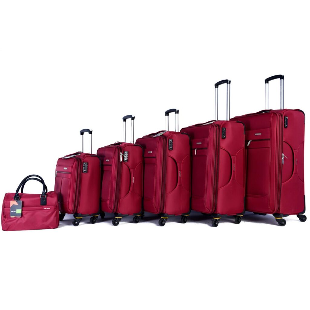 Dalsey Luggage 6 Pieces Set Red Color