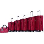 Dalsey Luggage 6 Pieces Set Red Color