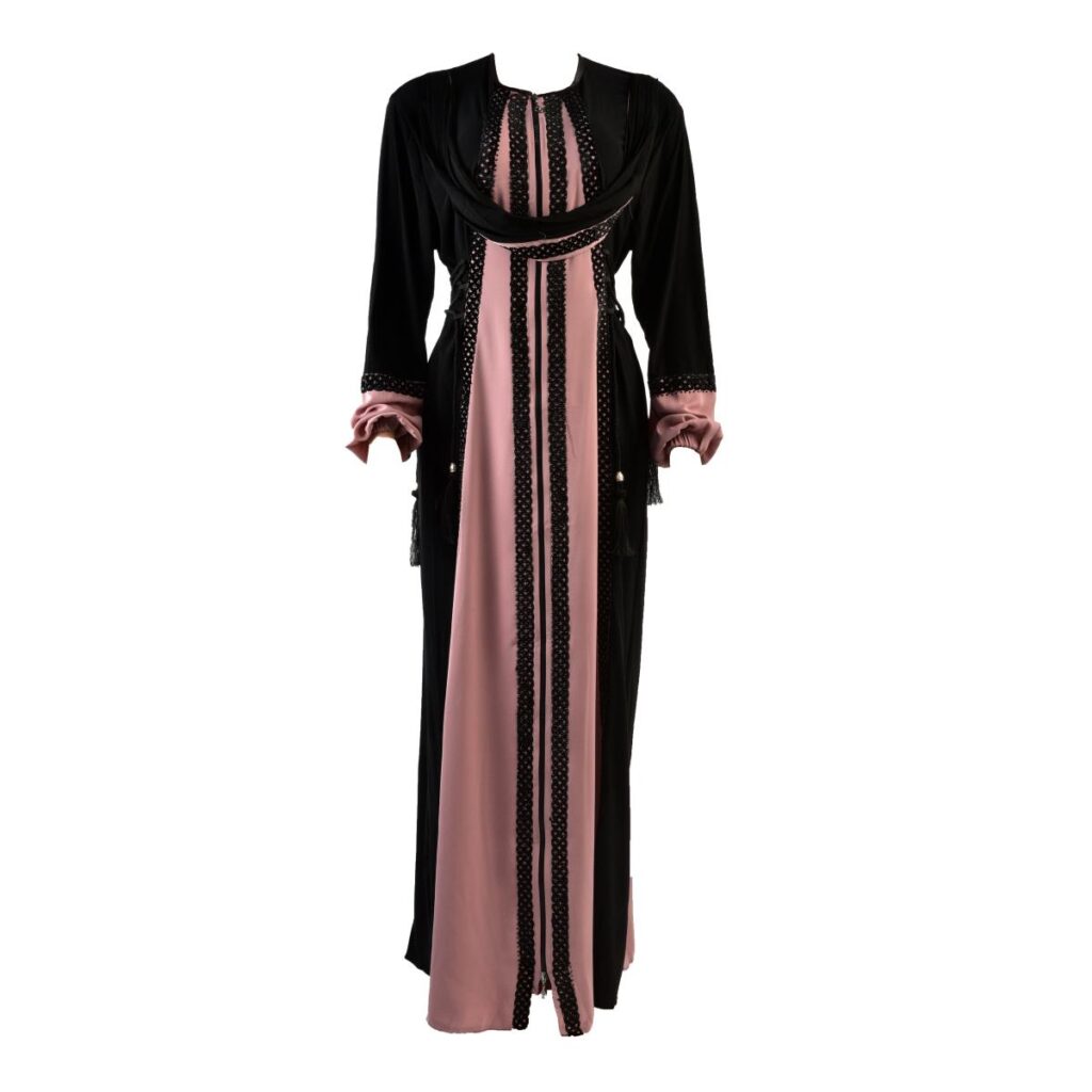 Sahira Abaya - Black & Pink Colour SH1003