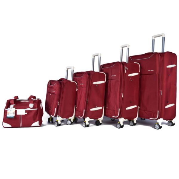 Swiss Polo Luggage 5 Pieces Set Red Color