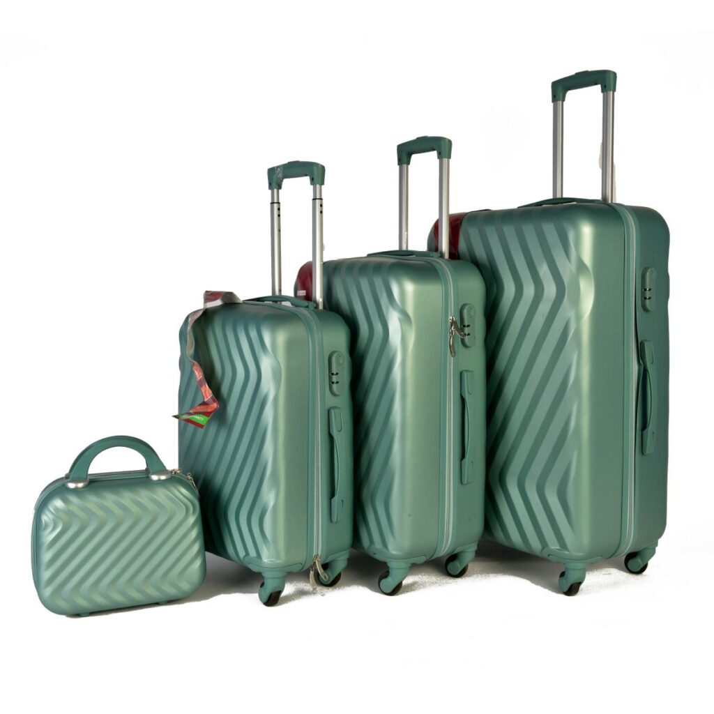 White Sea Luggage 4 Pieces Set Green Color