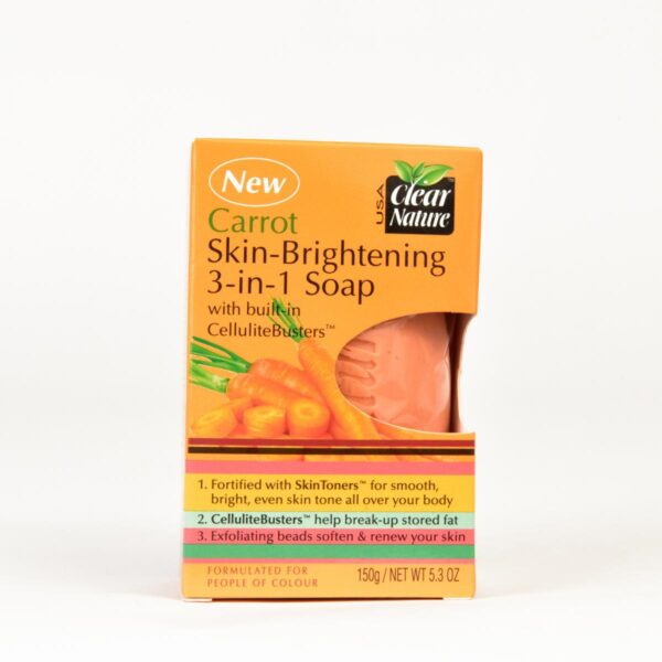 Clear Nature Carrot Skin Brightening 3-in-1 Soap