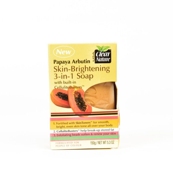 Clear Nature Papaya Arbutin Skin Brightening 3-in-1 Soap