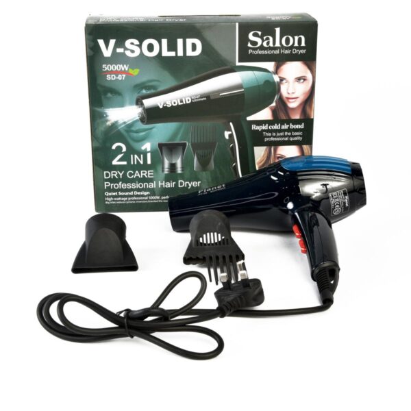V-Solid SD-07 2-in-1 Dry Care Professional Hair Dryer - 5000watt