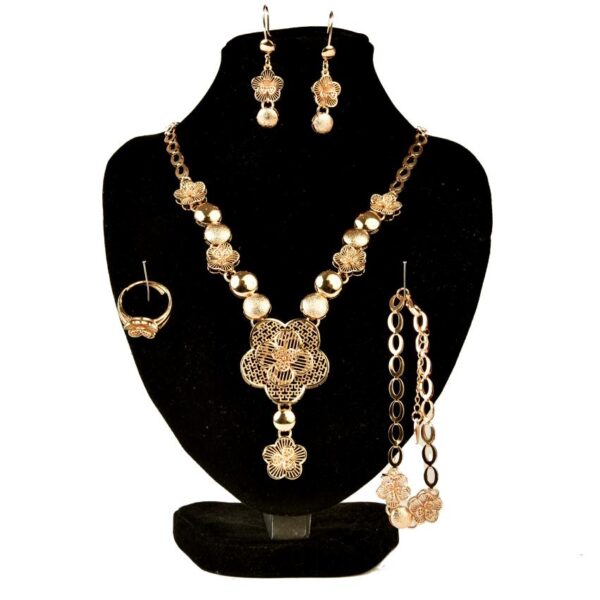 Long Set Jewelry Collections Necklace Earring Bangle and Ring LS1003