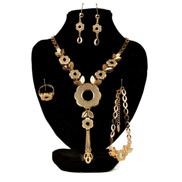 Long Set Jewelry Collections Necklace Earring Bangle and Ring LS1004