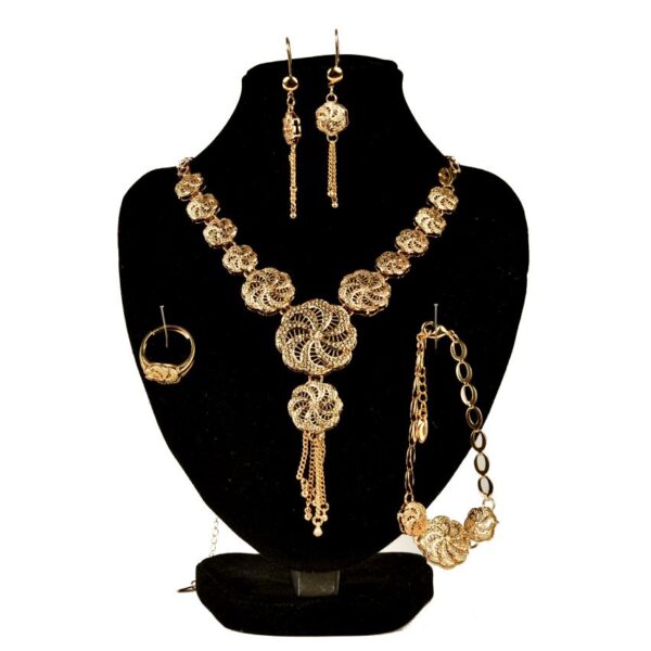 Long Set Jewelry Collections Necklace Earring Bangle and Ring LS1005