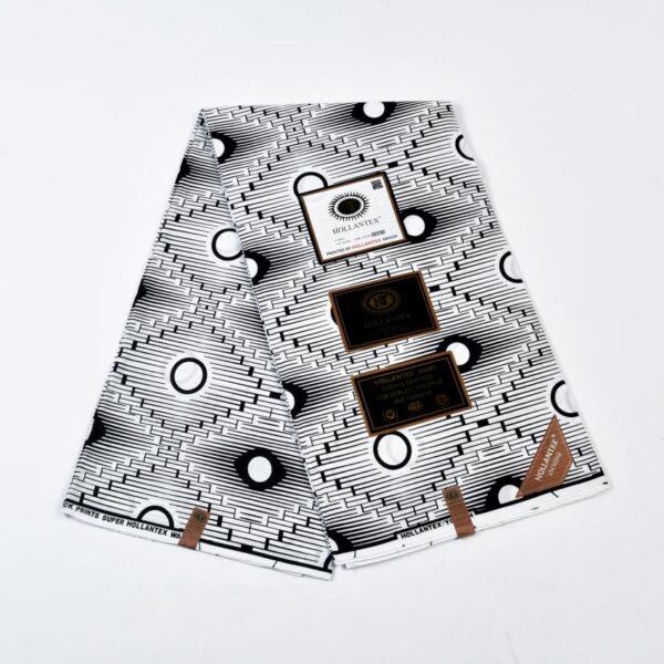 Hollantex Black and White Ankara Fabric HBW1013