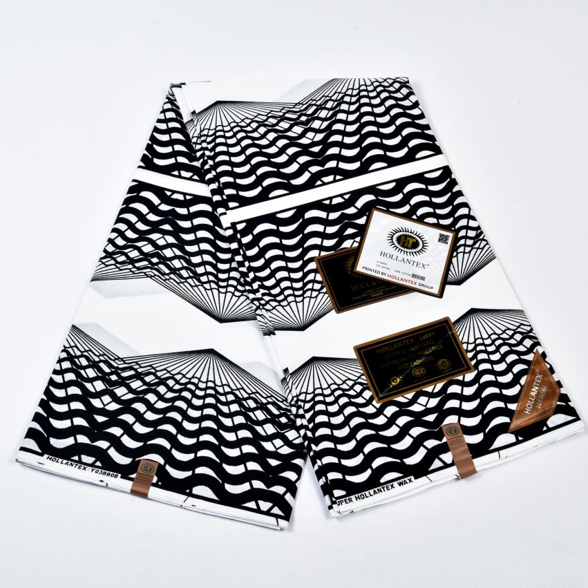 Hollantex Black and White Ankara Fabric HBW1006