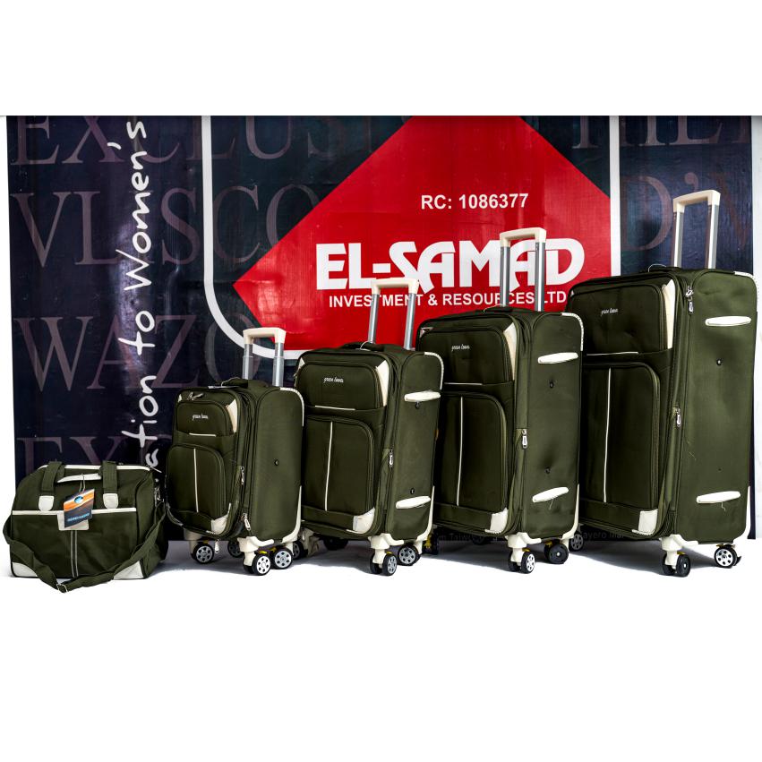 Green Leaves Polo Luggage 5 Pieces Set GLP1002