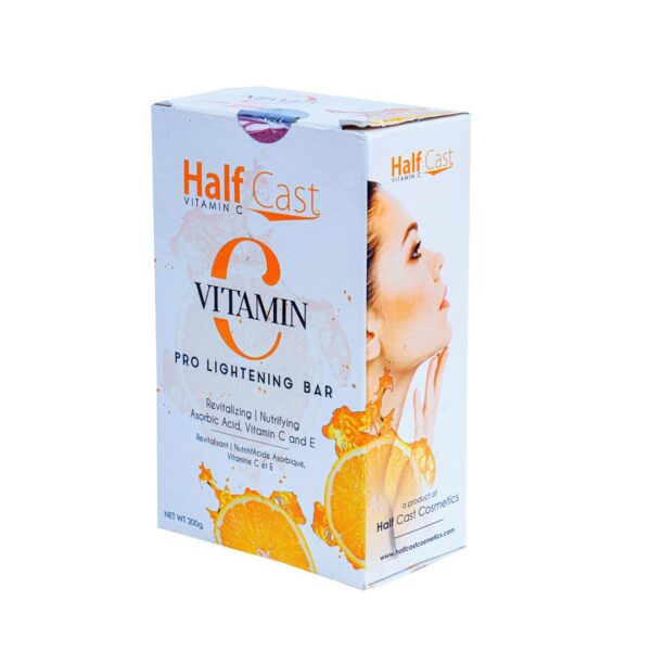 HalfCast Vitamin C Pro Lightening Bar Revitalizing Nutrifying Asorbic Acid Vitamin C & E 200g