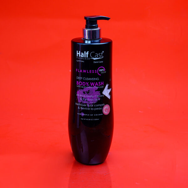 Half Cast Flawless Deep Cleansing With Activated Charcoal Body Wash 1200ml